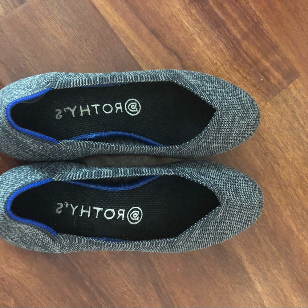 Rothy's Blue and Gray Flats